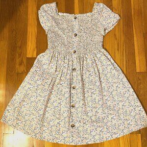 Pink/White Floral Mini Dress